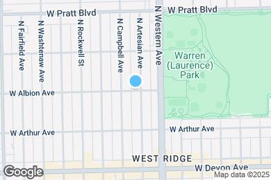 Map image of the property - 2450 W Albion Ave