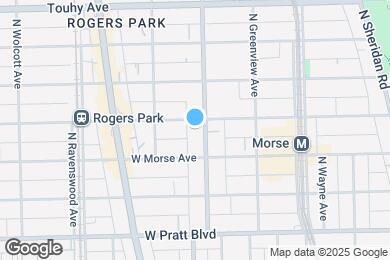 Map image of the property - 6970 N Ashland Ave