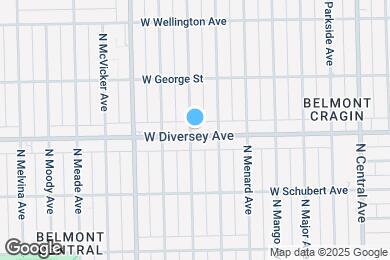 Map image of the property - 5858 W Diversey Ave