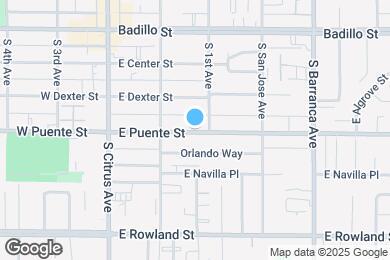 Map image of the property - 259 E Puente St