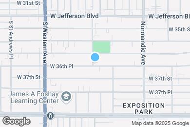 Map image of the property - 1545 W 36th Pl Student Housing