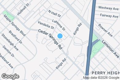 Map image of the property - 4830 Cedar Springs Rd