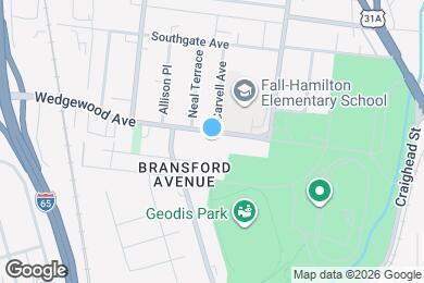 Map image of the property - 525 Wedgewood Ave