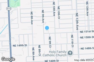 Map image of the property - 15110 NE 9th Ct