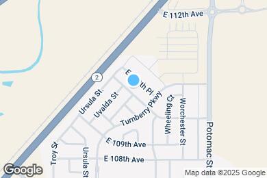 Map image of the property - 13169 E 110th Ave.
