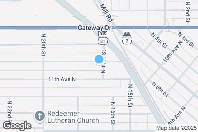 Map image of the property - 1703 12th Ave N