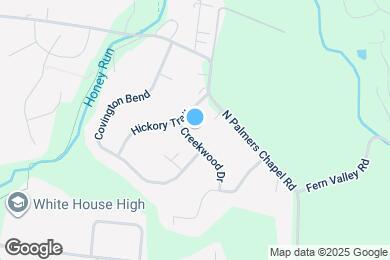 Map image of the property - 204 Creekwood Dr