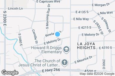 Map image of the property - 2627 E Melony Dr