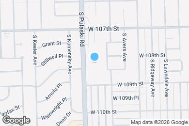 Map image of the property - 10805 S Pulaski Rd
