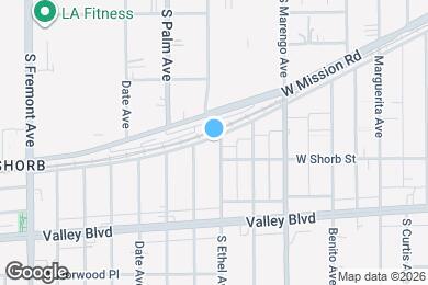 Map image of the property - 1101 S Ethel Ave