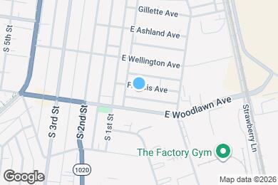 Map image of the property - 122 Francis Ave
