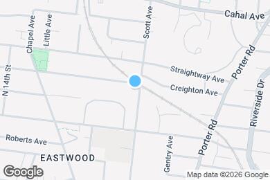 Map image of the property - 419 Scott Ave