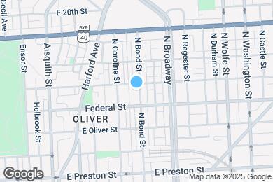 Map image of the property - 1630 N Bond St