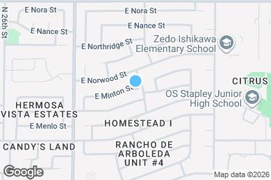 Map image of the property - 2939 E Minton St