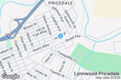 Map image of the property - 1043 Broad Ave