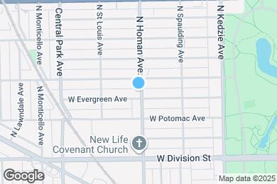 Map image of the property - 3400 W Evergreen Ave