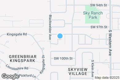 Map image of the property - 9912 S Garrett St