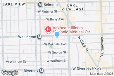 Map image of the property - 843 W Wellington Ave