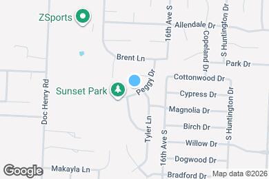 Map image of the property - 1010 Peggy Dr