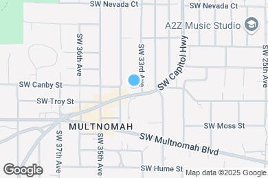 Map image of the property - Multnomah Village Apartments