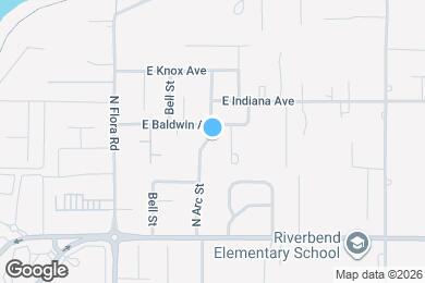 Map image of the property - 1814 N Arc St