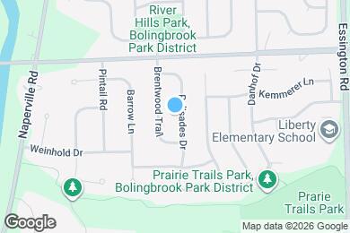 Map image of the property - 1339 Palisades Dr