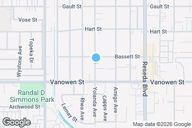 Map image of the property - 6844 Yolanda Ave