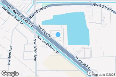 Map image of the property - 10003 W Okeechobee Rd