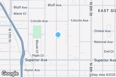 Map image of the property - 1641 N 11th St