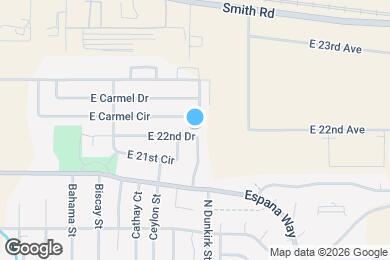 Map image of the property - 19229 E 22nd Dr