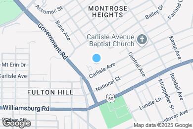 Map image of the property - 1708 Carlisle Ave