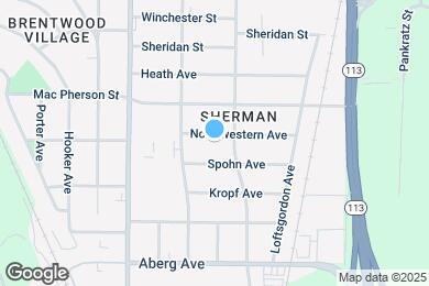 Map image of the property - 1829 Northwestern Ave