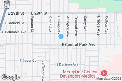 Map image of the property - 2615 Davenport Ave