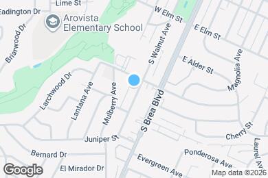 Map image of the property - 715 S Walnut Ave