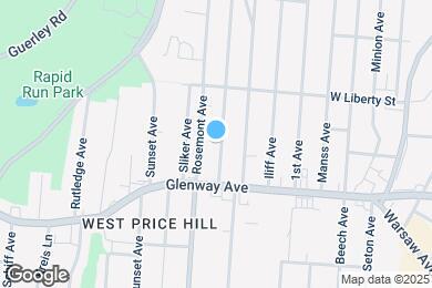 Map image of the property - 1233 Dewey Ave