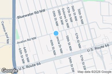 Map image of the property - 241 Estancia Dr NW
