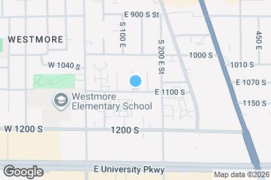 Map image of the property - 135 E 1100 S