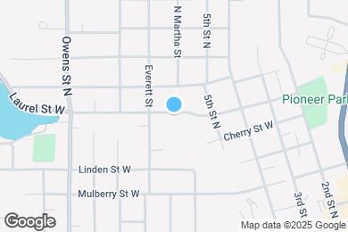 Map image of the property - 401 Laurel St W