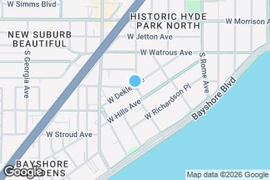 Map image of the property - 2100 W Dekle Ave