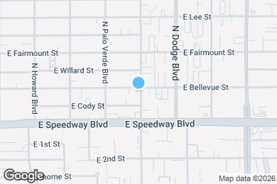 Map image of the property - 3574 E Bellevue St