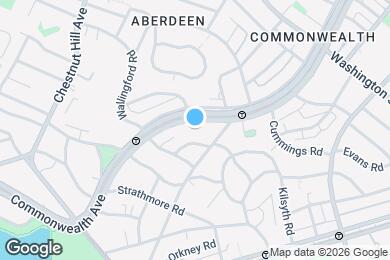 Map image of the property - 1722 Commonwealth Ave