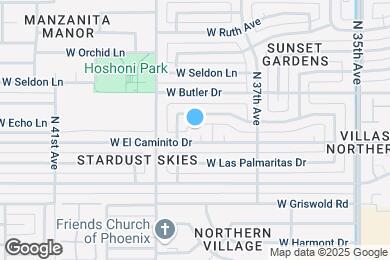 Map image of the property - 3814 W El Caminito Dr