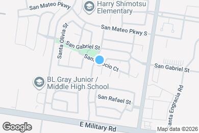 Map image of the property - 4202 Santa Inez St
