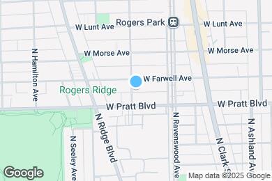 Map image of the property - 6821 N Wolcott Ave