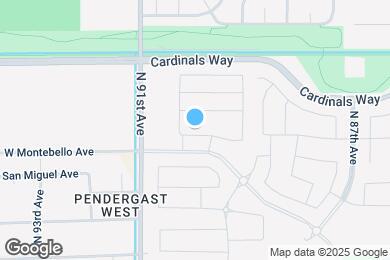 Map image of the property - 8956 W Solano Dr