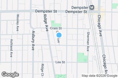 Map image of the property - 1135 Oak Ave