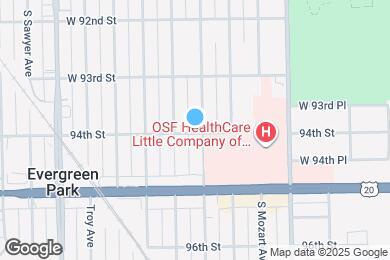 Map image of the property - 9358 S Richmond Ave