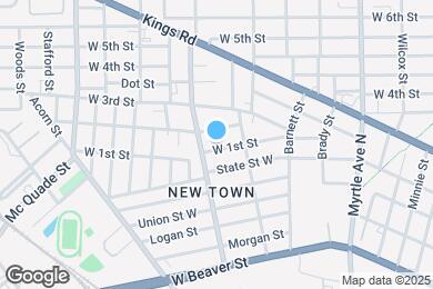 Map image of the property - 1541 W 1st St