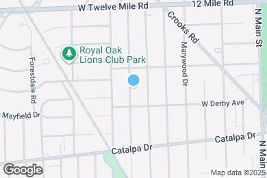 Map image of the property - 1312 N Maple Ave