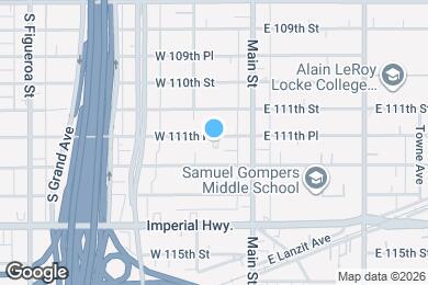 Map image of the property - 142 W 111th Pl